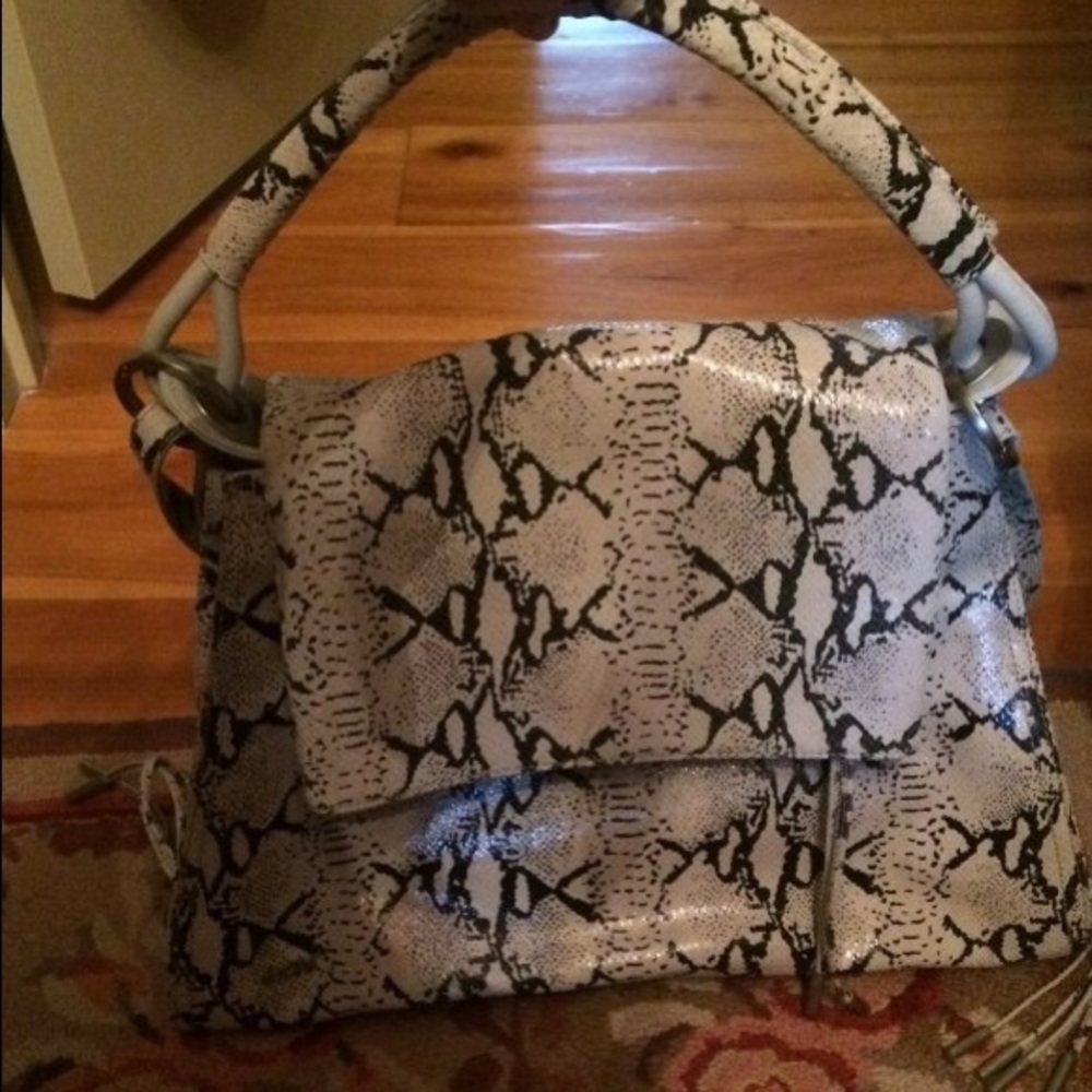 Snakeskin shoulder bag